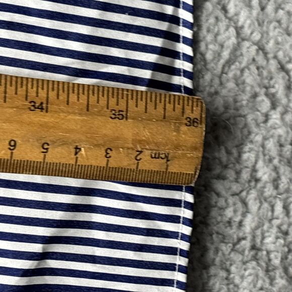 Ralph Lauren Shirt Mens 3XLT Blue Striped Long Sleeve Oversized - Picture 6 of 11